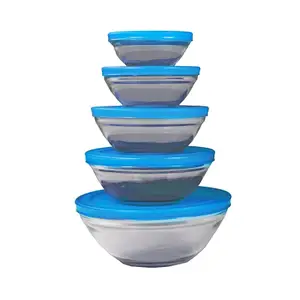 Jocca Set Cuenco Cristal Azul Pack 5