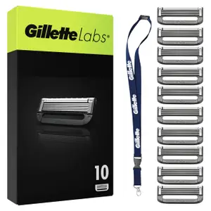 GilletteLabs Pack de 10 Recambios para Maquinillas De Afeitar
