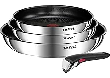 Tefal Ingenio Emotion - Juego de 3 Sartenes 22/24/28 cm + Mango extraíble · Amazon - 55.99€