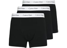 Calvin Klein Calzoncillos bóxer Hombre Pack de 3 Trunks Ropa Interior