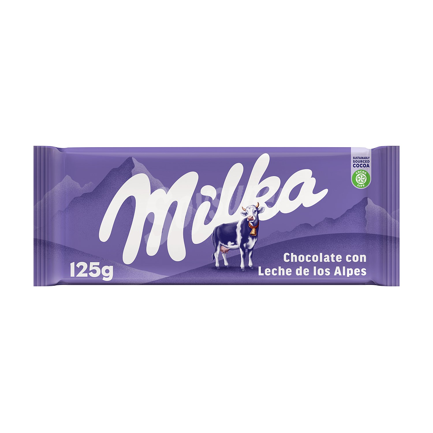 Milka 2 Tabletas de Chocolate con Leche, 125 g cada una