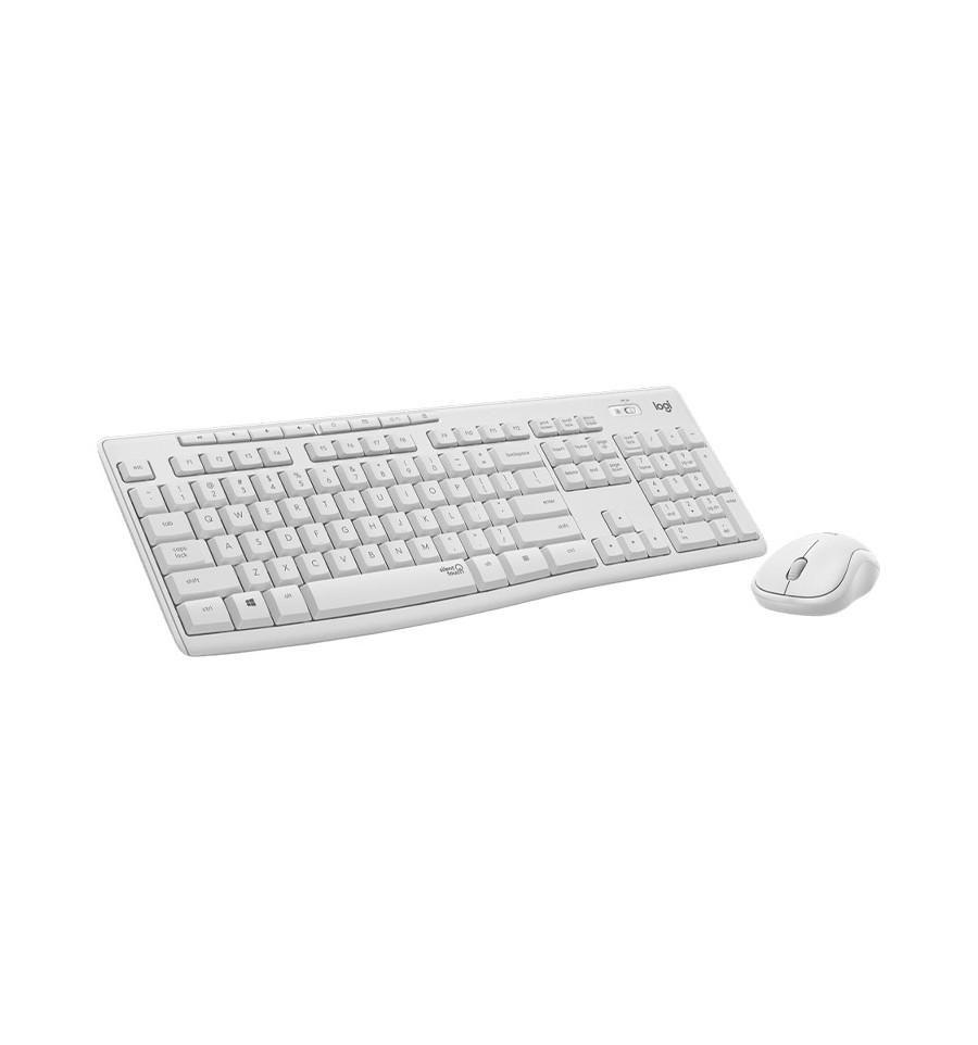 Combo de teclado y ratón inalámbricos Logitech MK295 blanco
