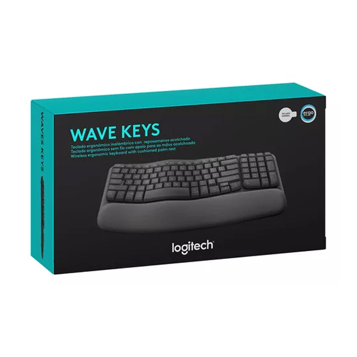 Teclado inalámbrico Logitech Wave Keys, ergonómico