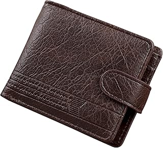 AdiStylinno Carteras para Hombre, Minimalista PU Piel Cartera con Monedero