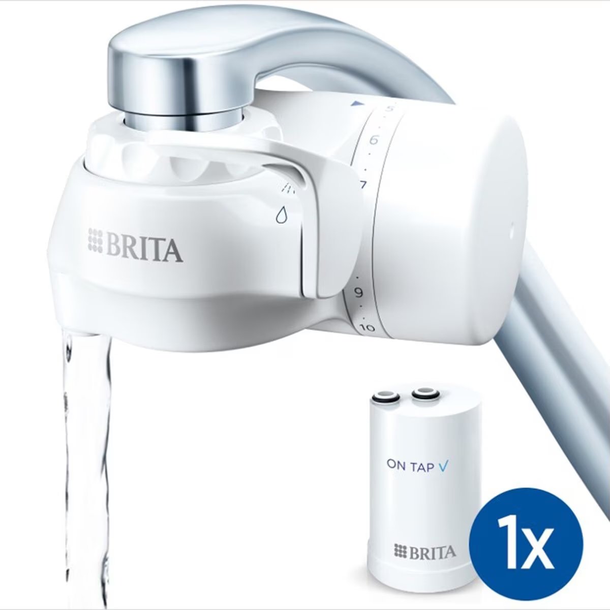 BRITA Sistema de Filtración On Tap V Grifo con Filtro de Agua Incluye 2 Cartuchos Filtra hasta 600L Sin BPA · Aliexpress - 33.58€