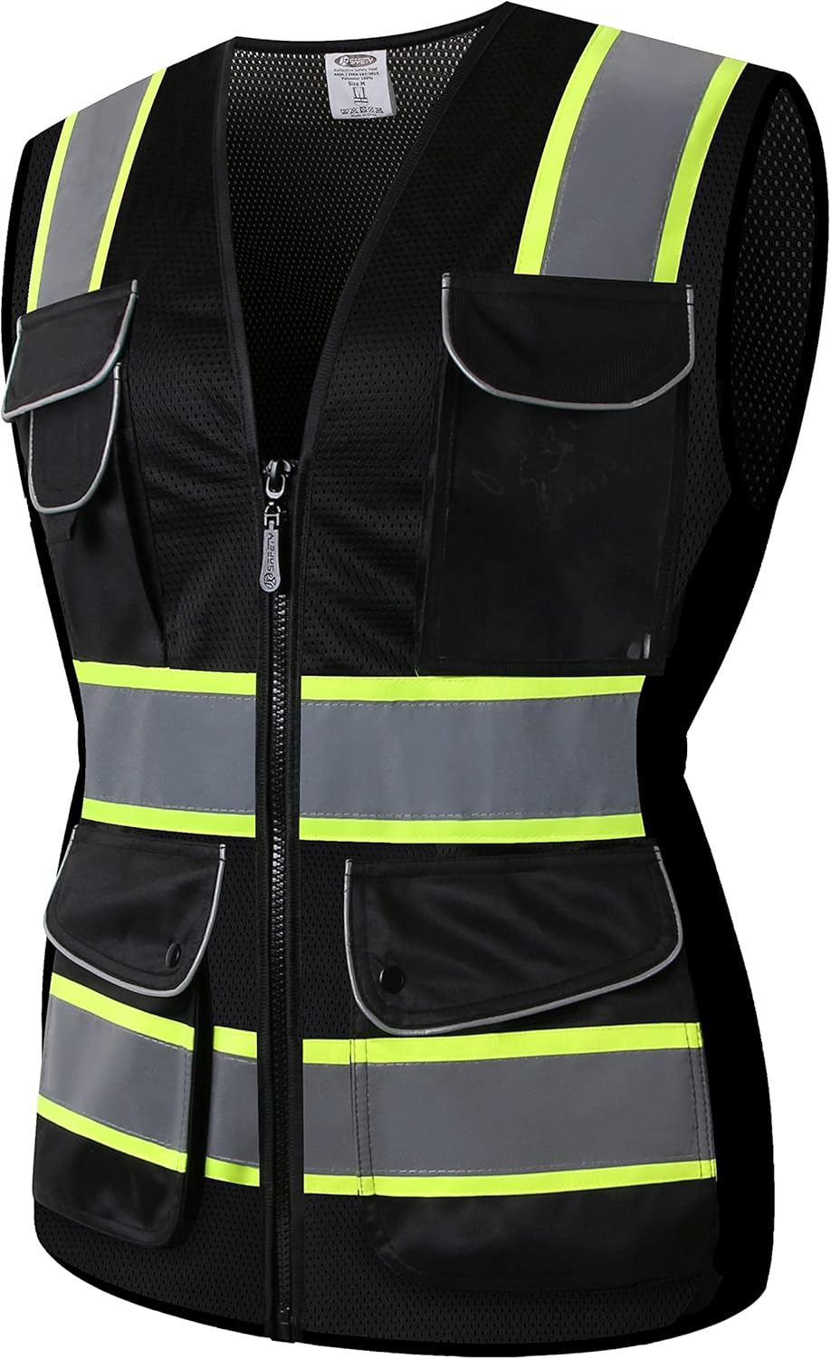 Chaleco con lastre con rayas reflectantes de Amazon Basics