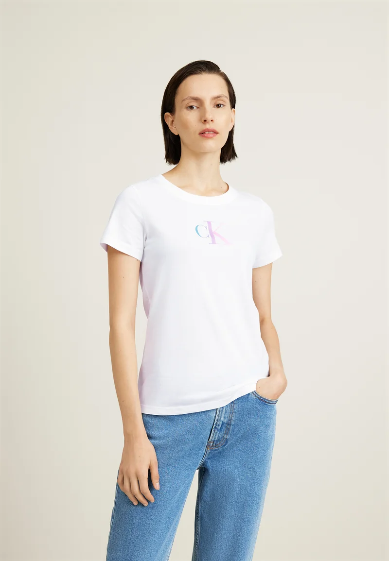 Calvin Klein Jeans Slim Tee blanco