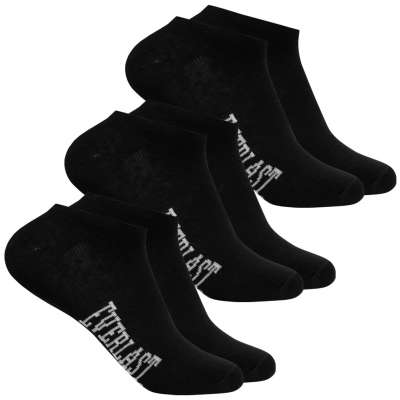 Everlast Calcetines cortos 3 pares negro