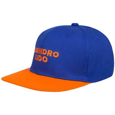 Gorra LEANDRO LIDO No. 33 snapback azul/naranja