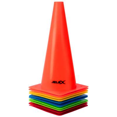 Jelex Dribbler Conos de entrenamiento 10 piezas 31 cm
