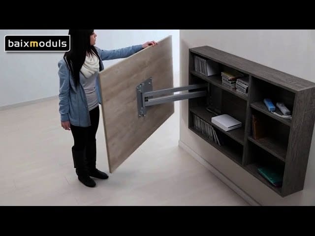 Mueble de madera para televisión y almacenamiento