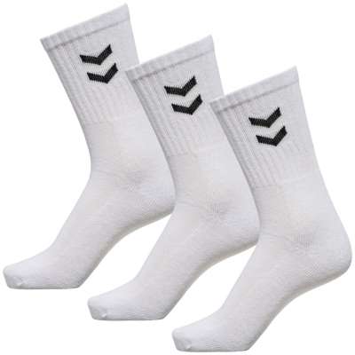 Calcetines de deporte hummel 3 pares blanco