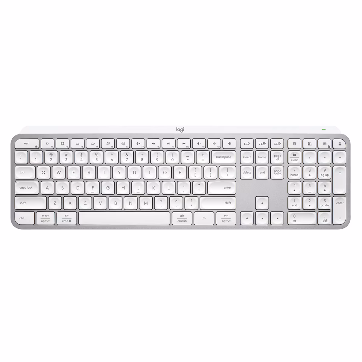 Teclado inalámbrico Logitech MX Keys S Gris Pálido