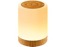 Auxmir Lámparas de Mesita de Noche con 3000mAh y 256 Colores RGB