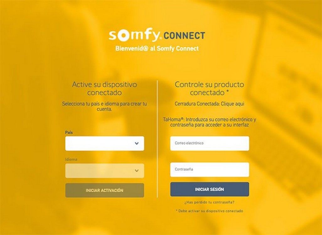 Teclado de computadora Tahoma Switch Somfy