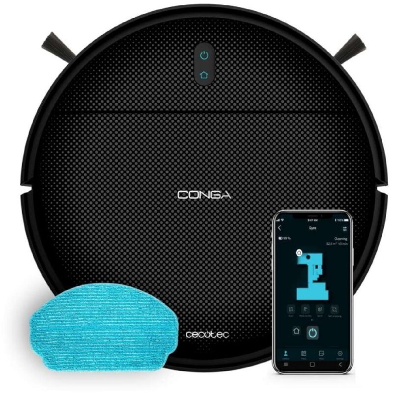 Cecotec Robot Aspirador Conga M10, Navegación Giroscópica Ordenada