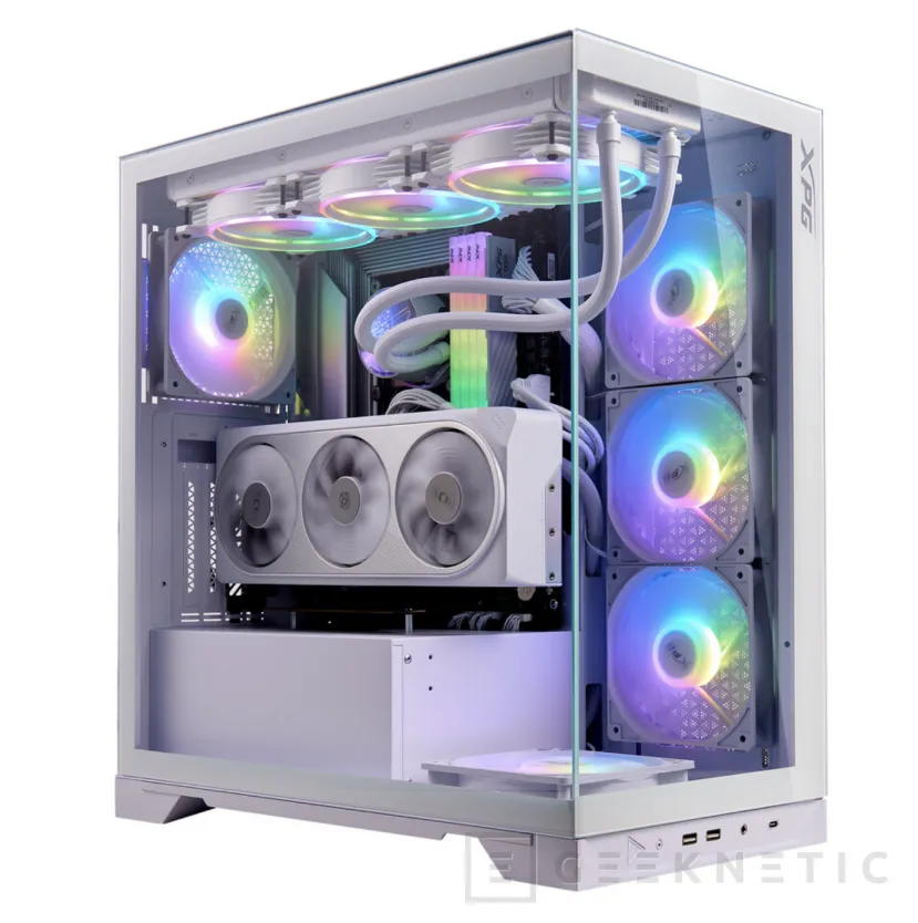 XPG Invader X Mini - Caja ATX, 5 ventiladores 120mm aRGB, Cristal Templado, Filtros AntiPolvo, USB 3.2, USB-C, Blanca - 62.9€