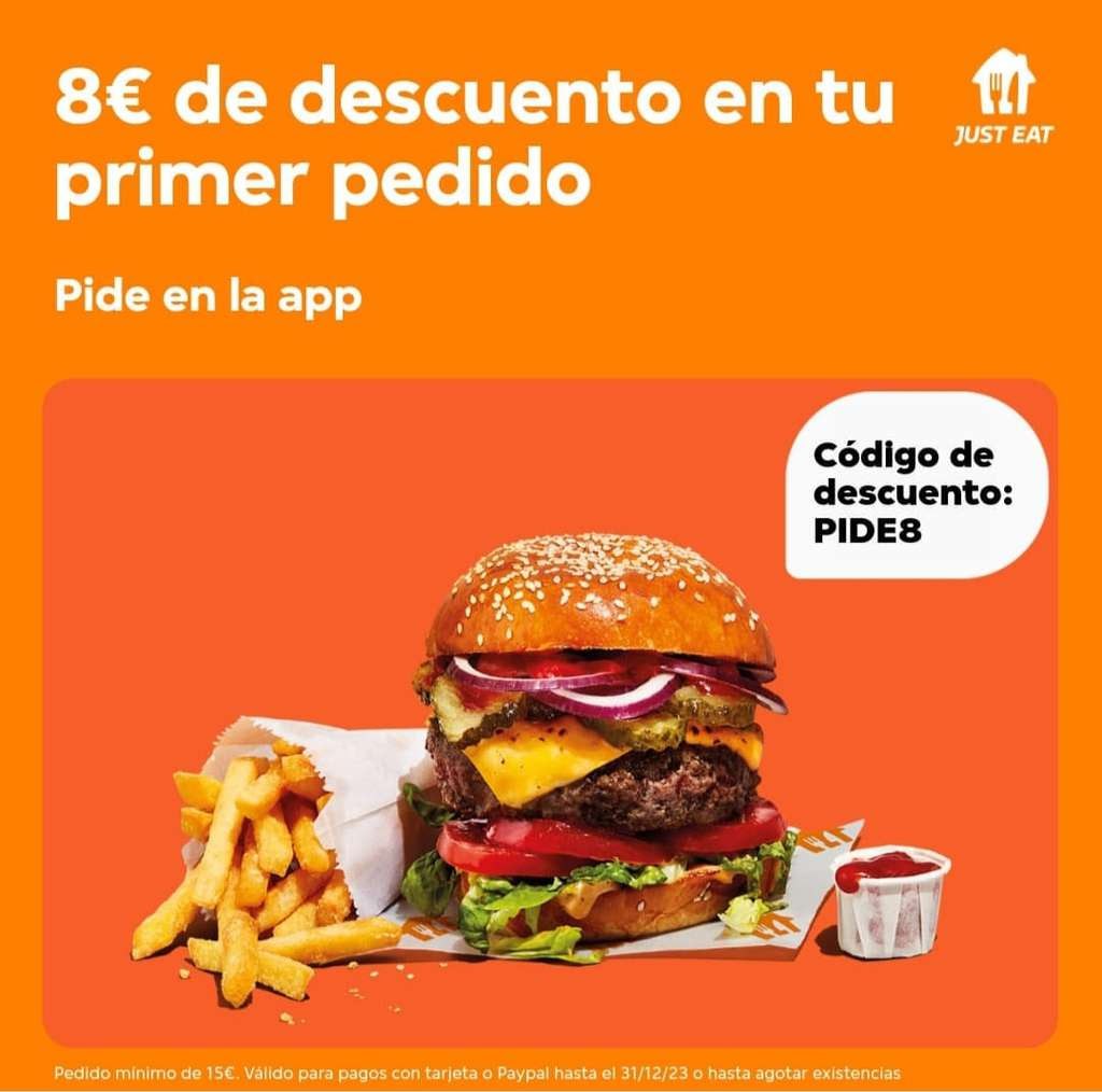 Pedido Mín. de Just Eat - 6€
