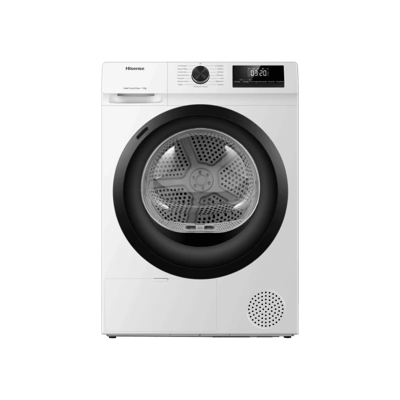 Secadora Hisense DHQE800BW2, Clase D, 8 kg