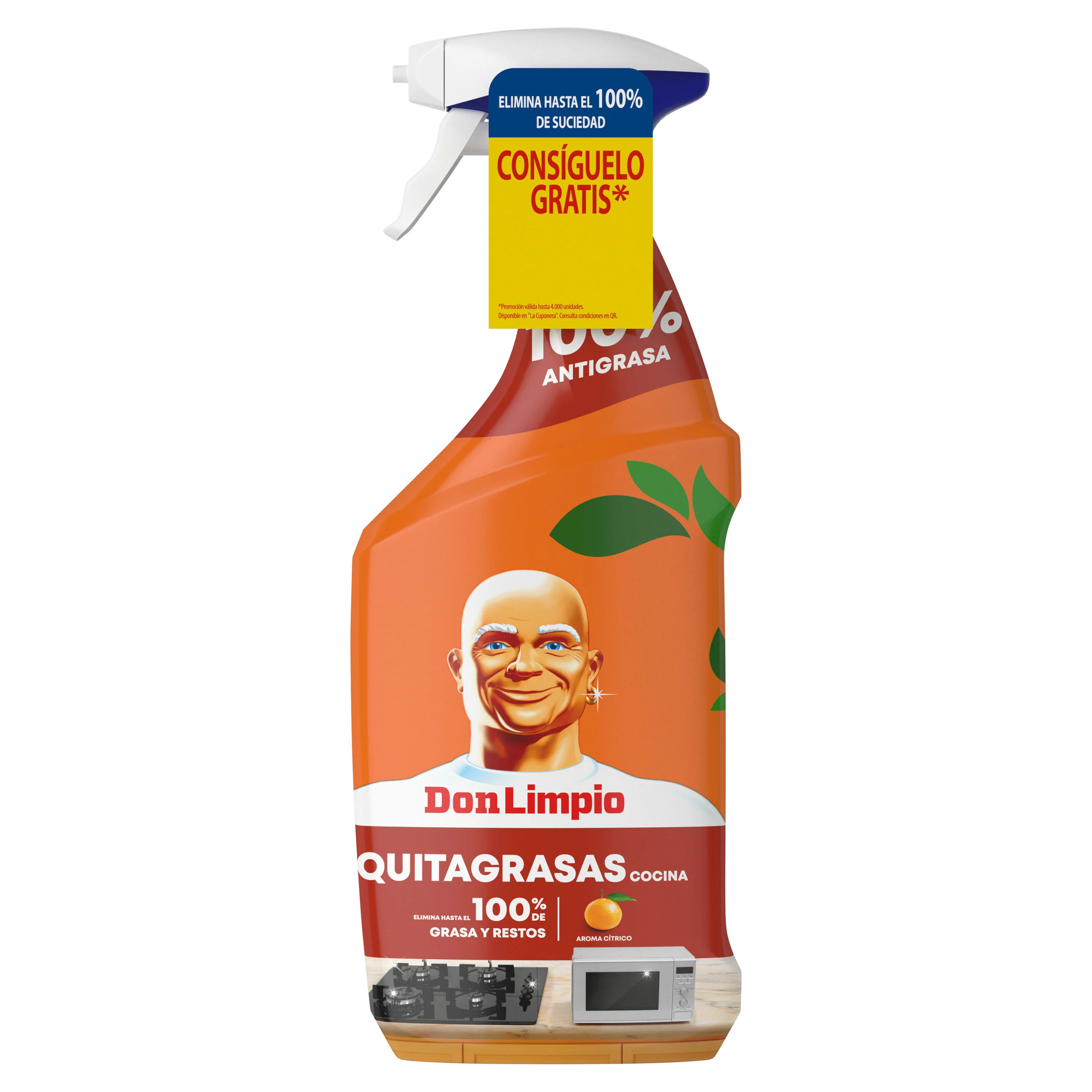 Spray desengrasante cítrico para cocina de 2XDon Limpio 800 ml