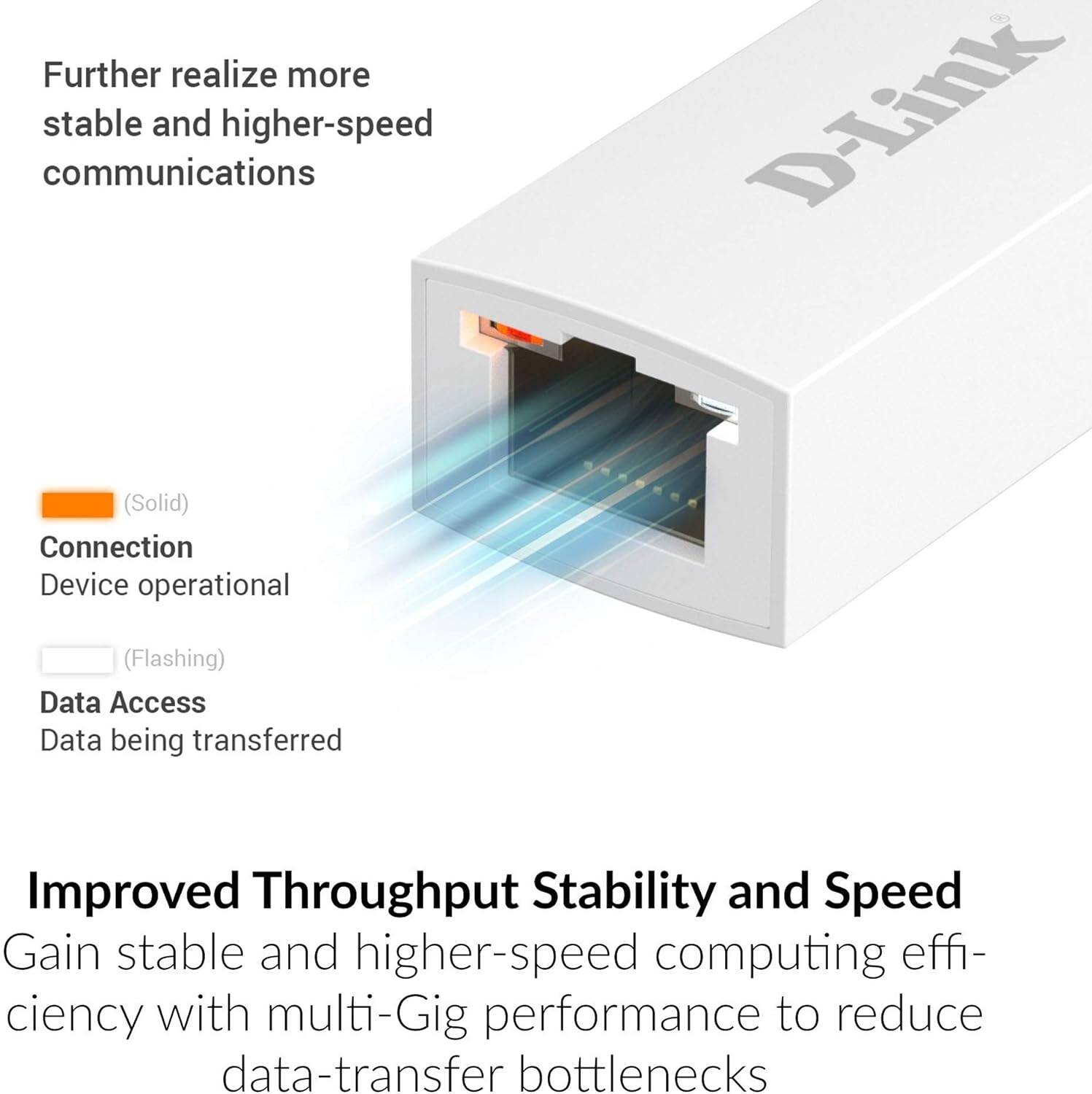 Adaptador USB-C a Ethernet 2.5 Gigabit D-Link DUB-E250