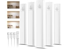 Daphomeu 5 Pack 20CM Luces LED Cocina Recargables