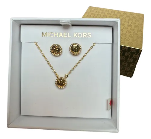 Michael Kors Collar de Plata Bañado en Oro Rosa