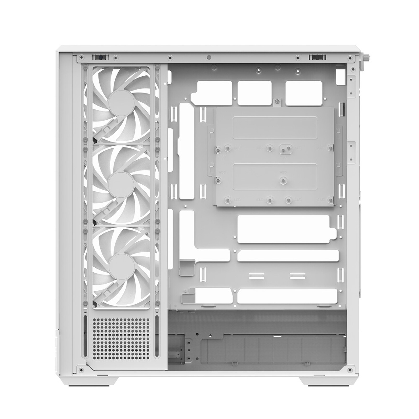 Gabinete Aerocool P500B DIGI Negro/Blanco