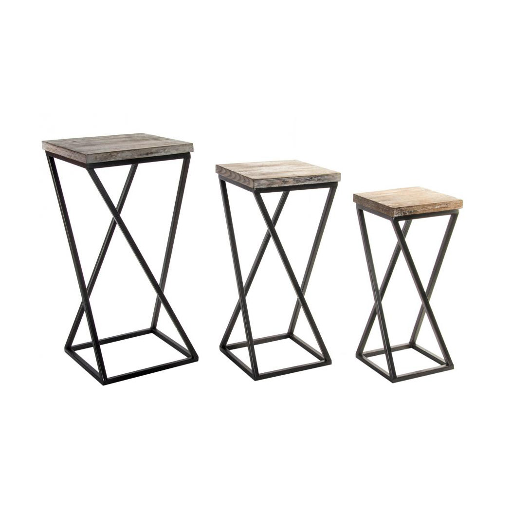 Set de mesitas auxiliares, marca desconocida