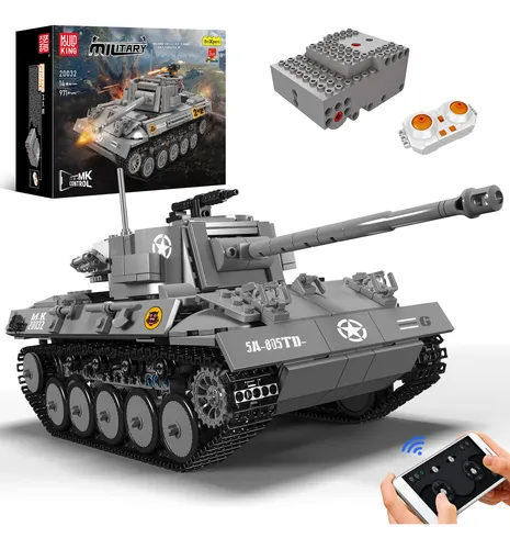 Juego de construcción de cazacarros Mould King M18 Hellcat 971 piezas con control remoto