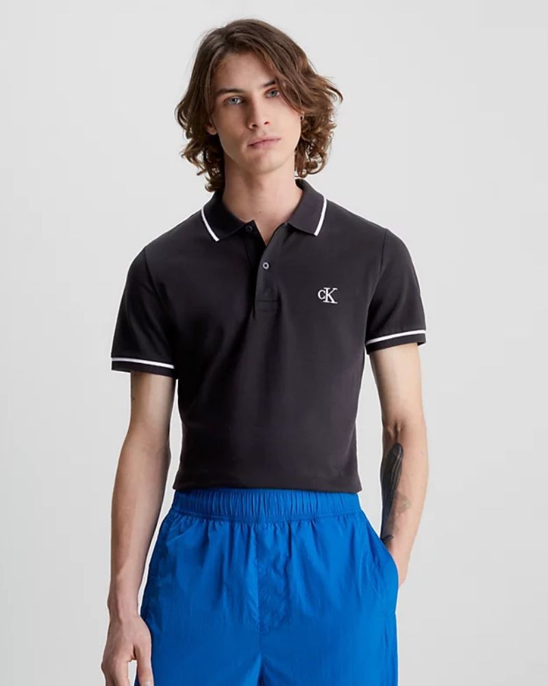 Calvin Klein Polo de Manga Corta para Hombre
