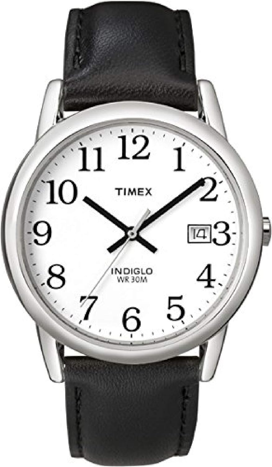 Reloj de pulsera de cuarzo para hombres Timex Marlin con correa de cuero negro