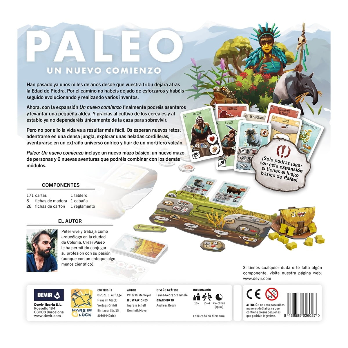 Juego de mesa Paleo Un Nuevo Comienzo Expansión