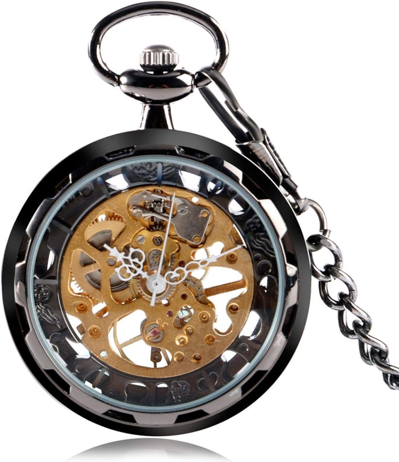 Reloj de bolsillo vintage con cadena