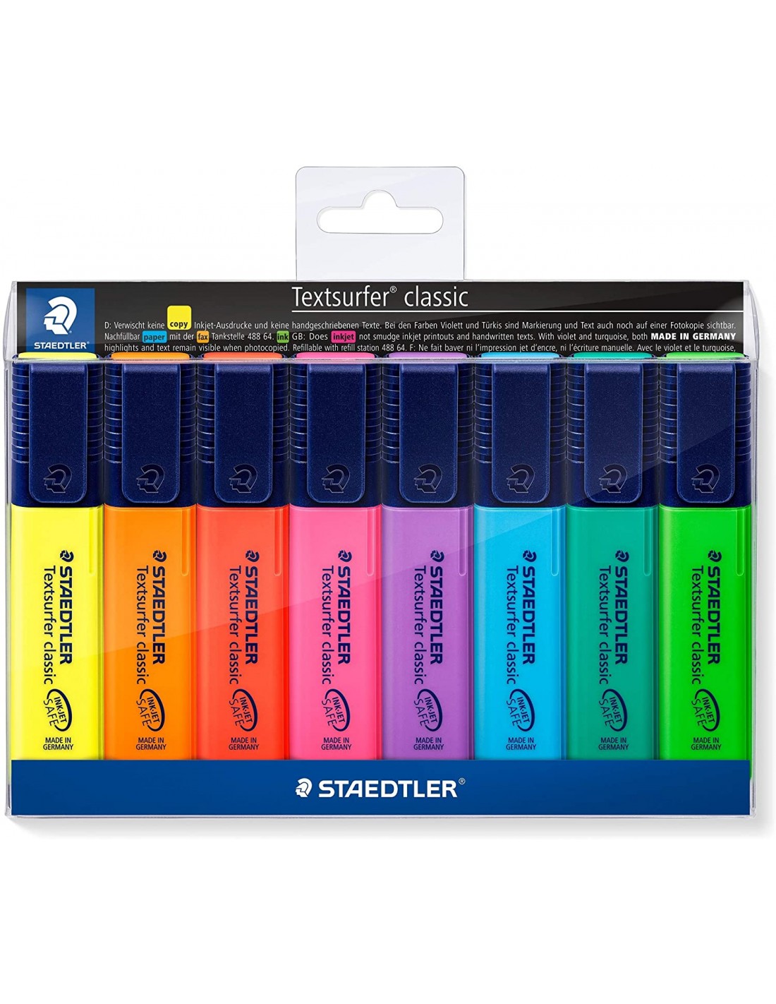 Staedtler Textsurfer Classic 364 - Pack de 8 marcadores fluorescentes