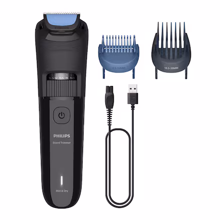 Philips Serie 3000 Recortadora de barba, 20 posiciones ajustables