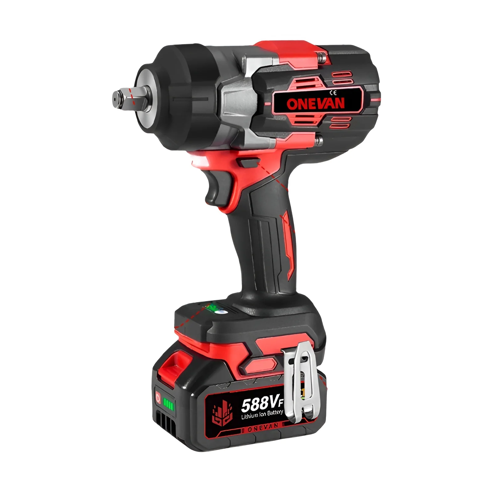 Llave de impacto eléctrica ONEVAN 2800N.M sin escobillas