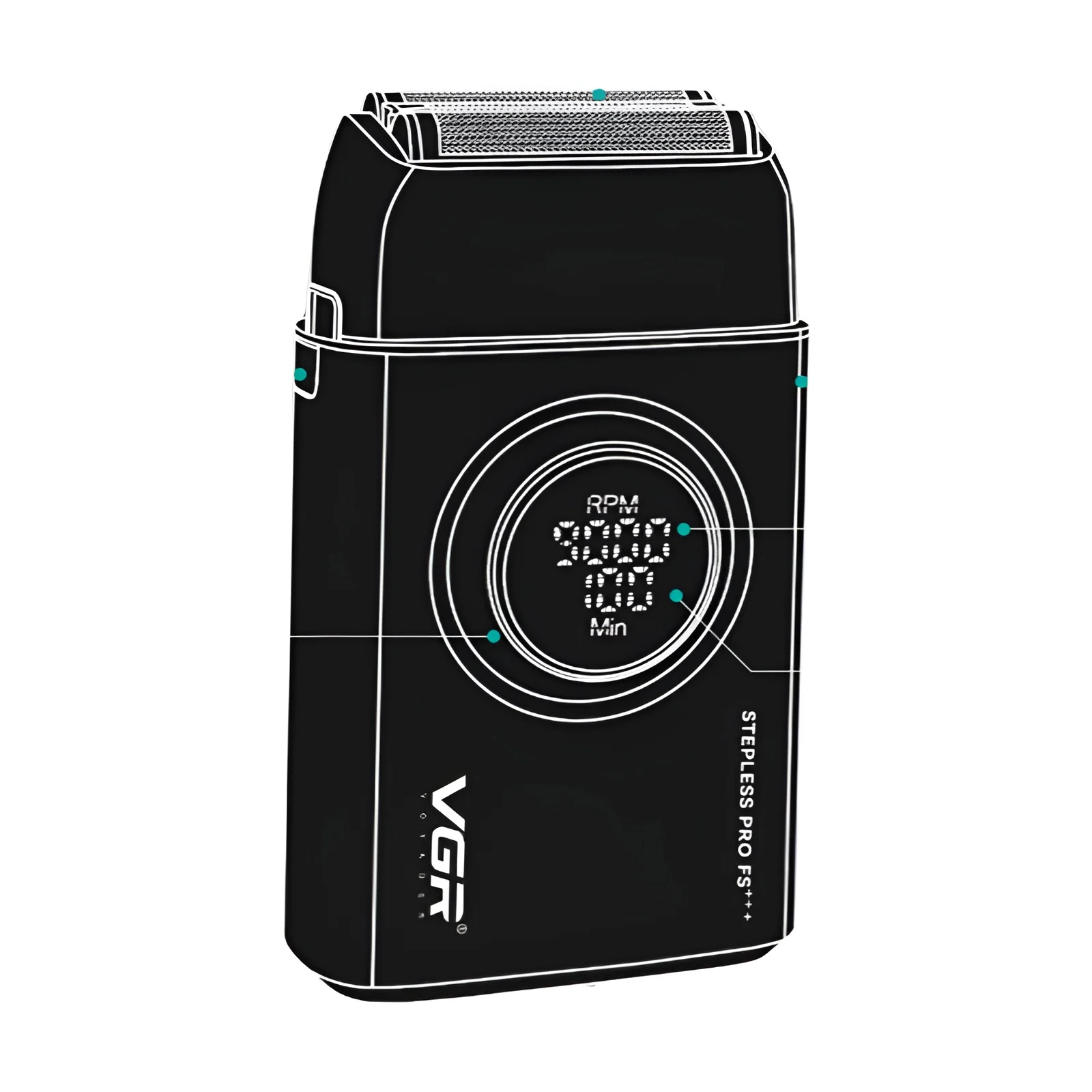 Afeitadora de alta gama para hombre, afeitadora de tres hojas alternativa de aleación