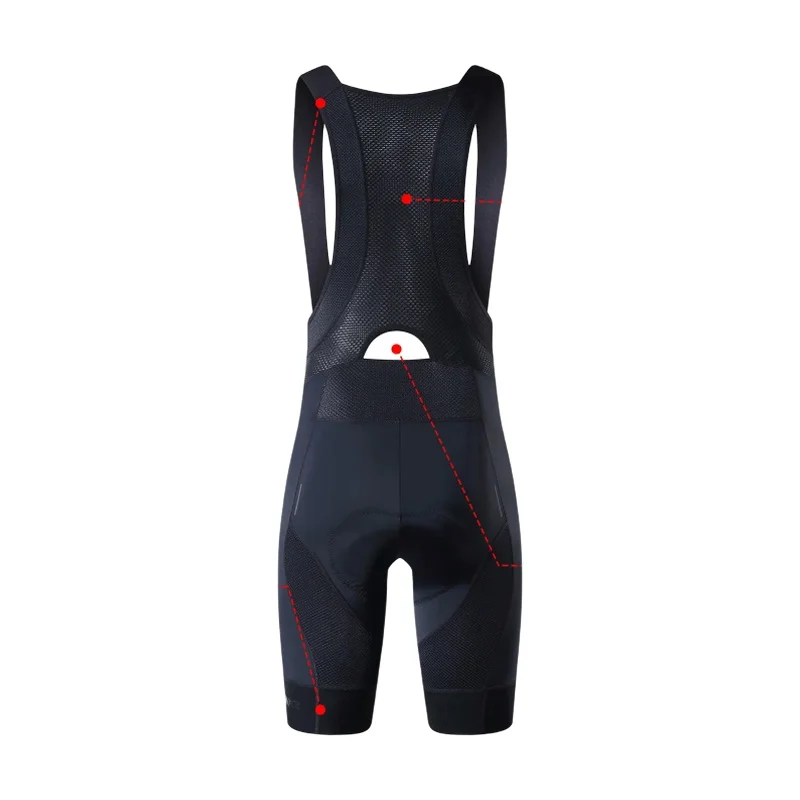 Pantalones cortos con pechera para ciclismo para hombre