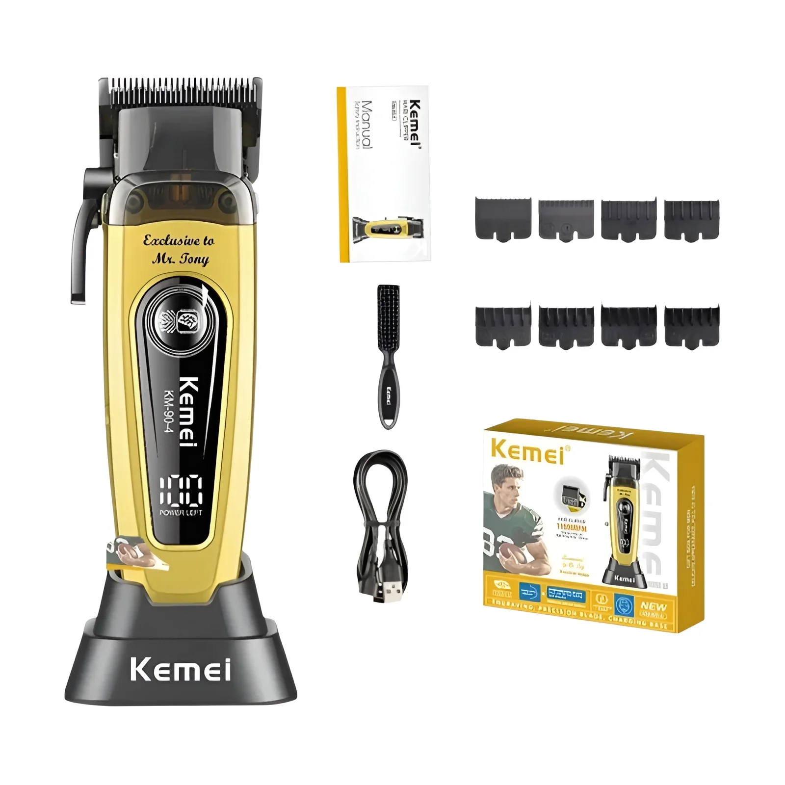 Kemei 2299 11500RPM recortador de pelo inalámbrico para hombres