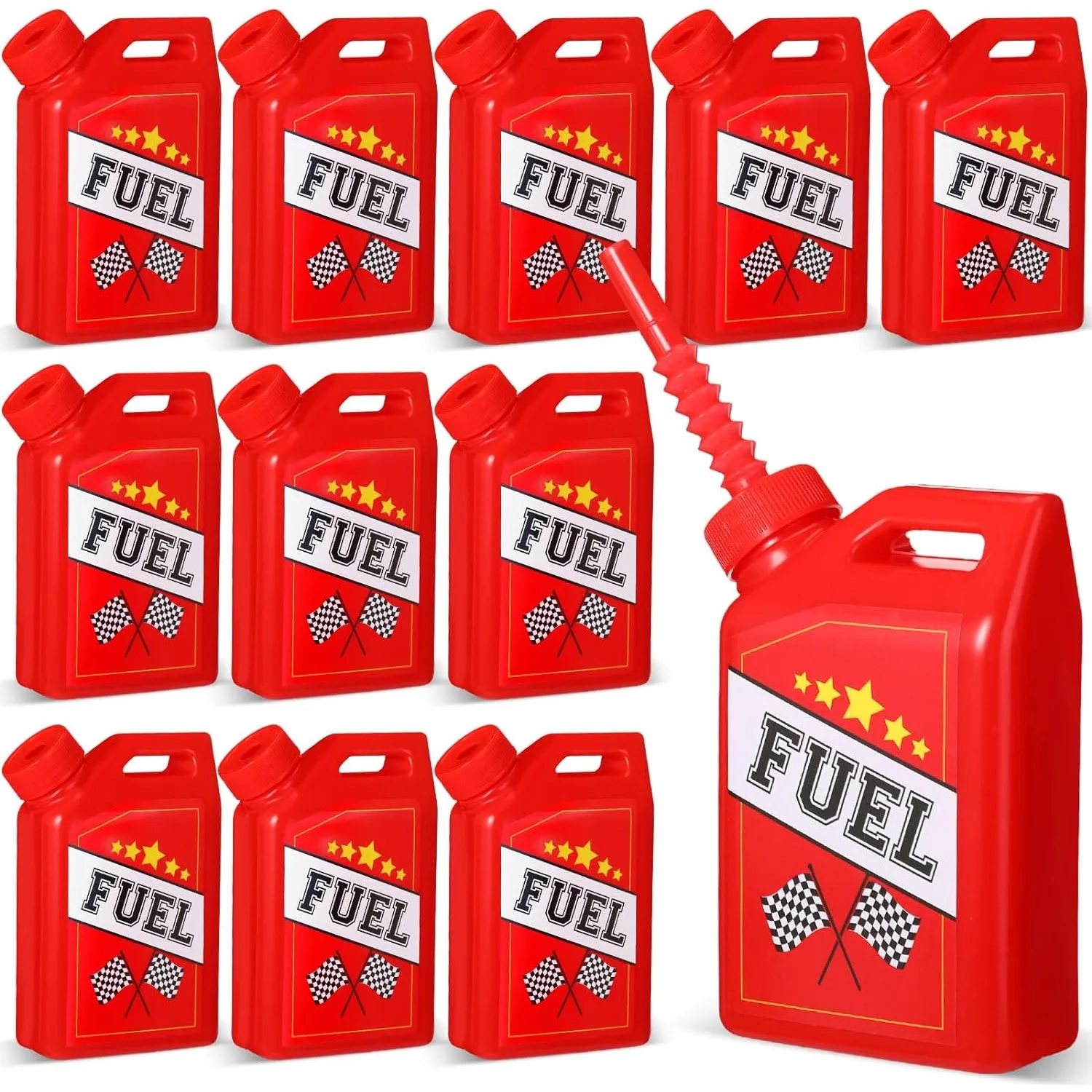 Vasos para coches de carreras con pajita, suministros para fiestas de cumpleaños