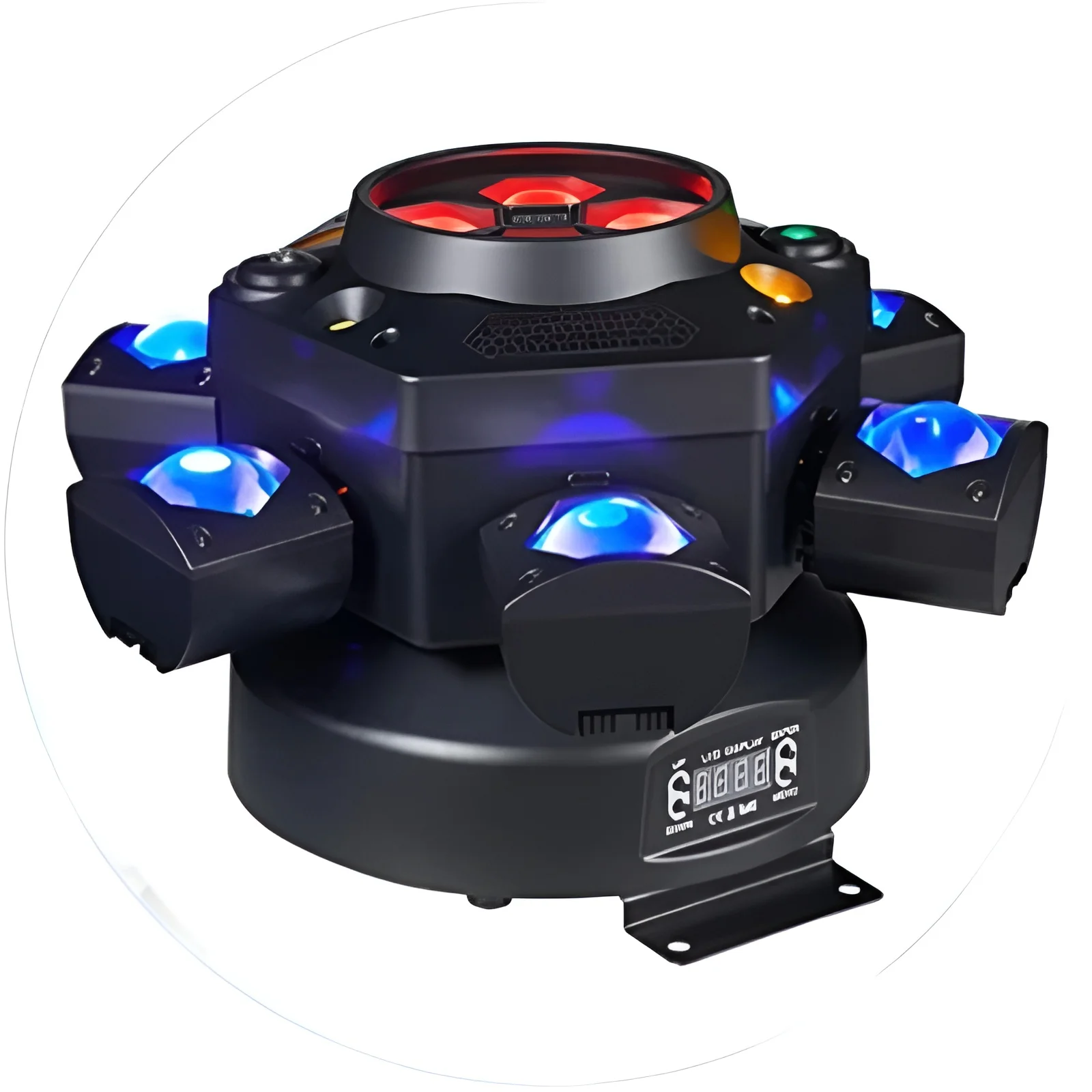 Luces de escenario profesionales Little King Kong de seis brazos de 150W con Control remoto DMX512