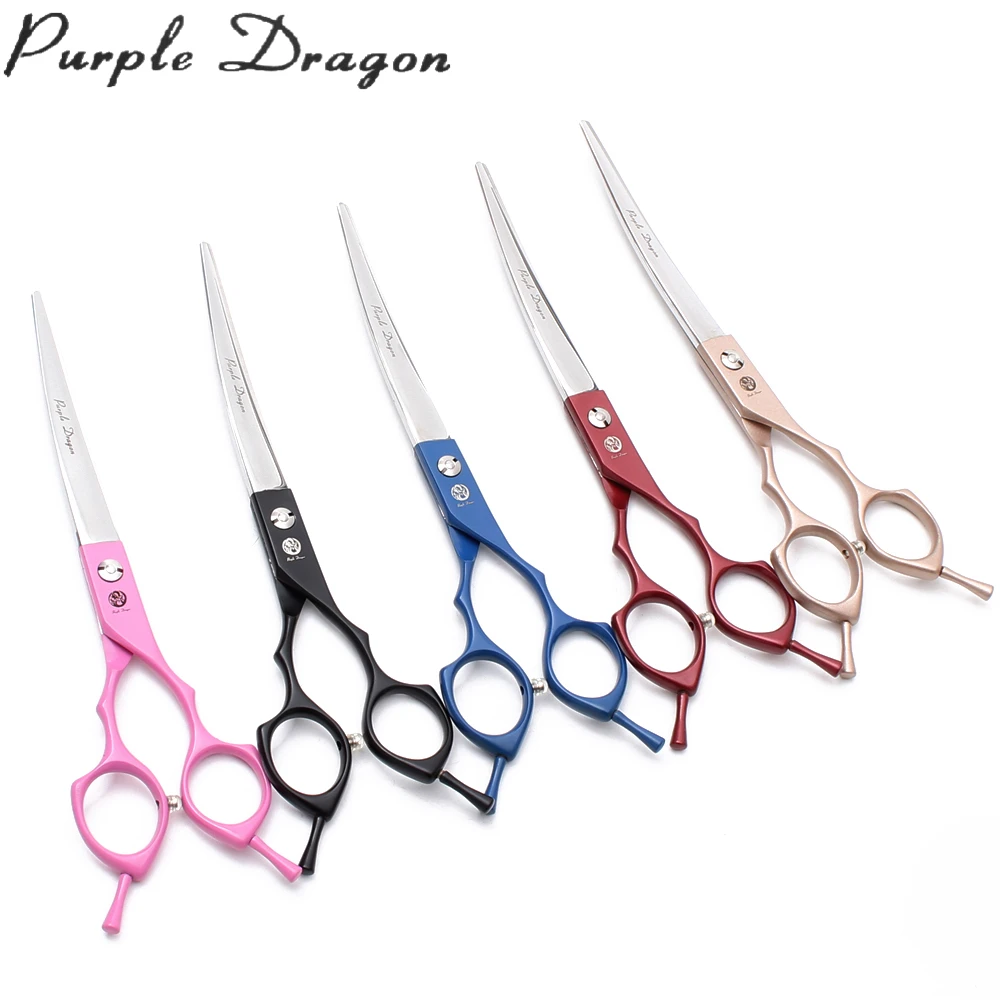 Purple Dragon 6,5"-7" Japón 440C Tijeras de peluquería para perros