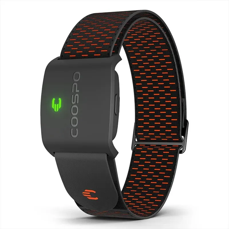 COOSPO HW9 Brazalete Monitor de Ritmo Cardíaco con Zonas HR/Calorias Sensor HRM para Fitness Ciclismo BLE5.0 ANT+