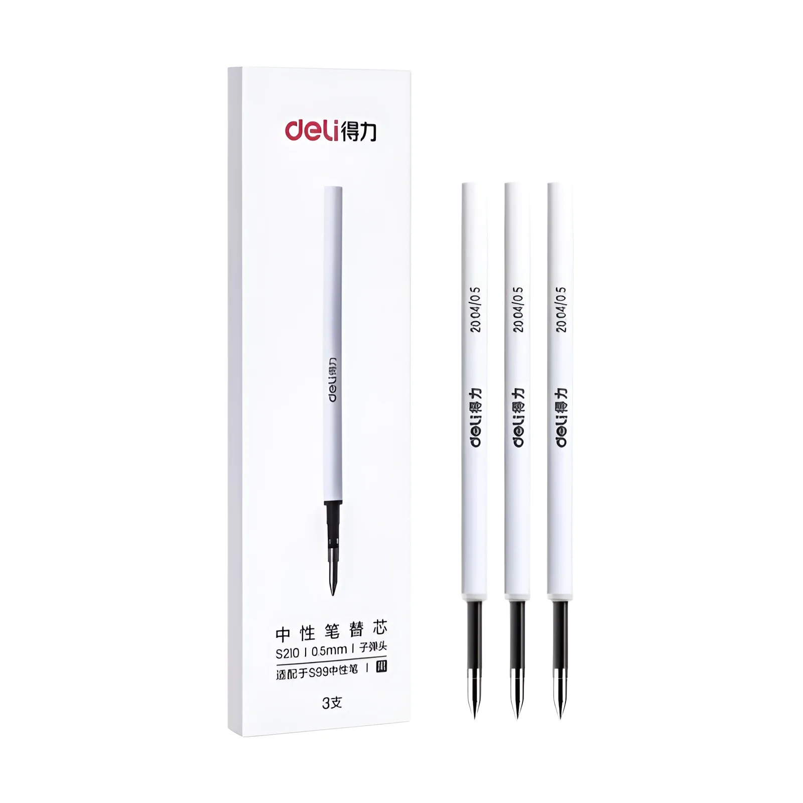 Deli Bolígrafo de metal, color dorado plateado