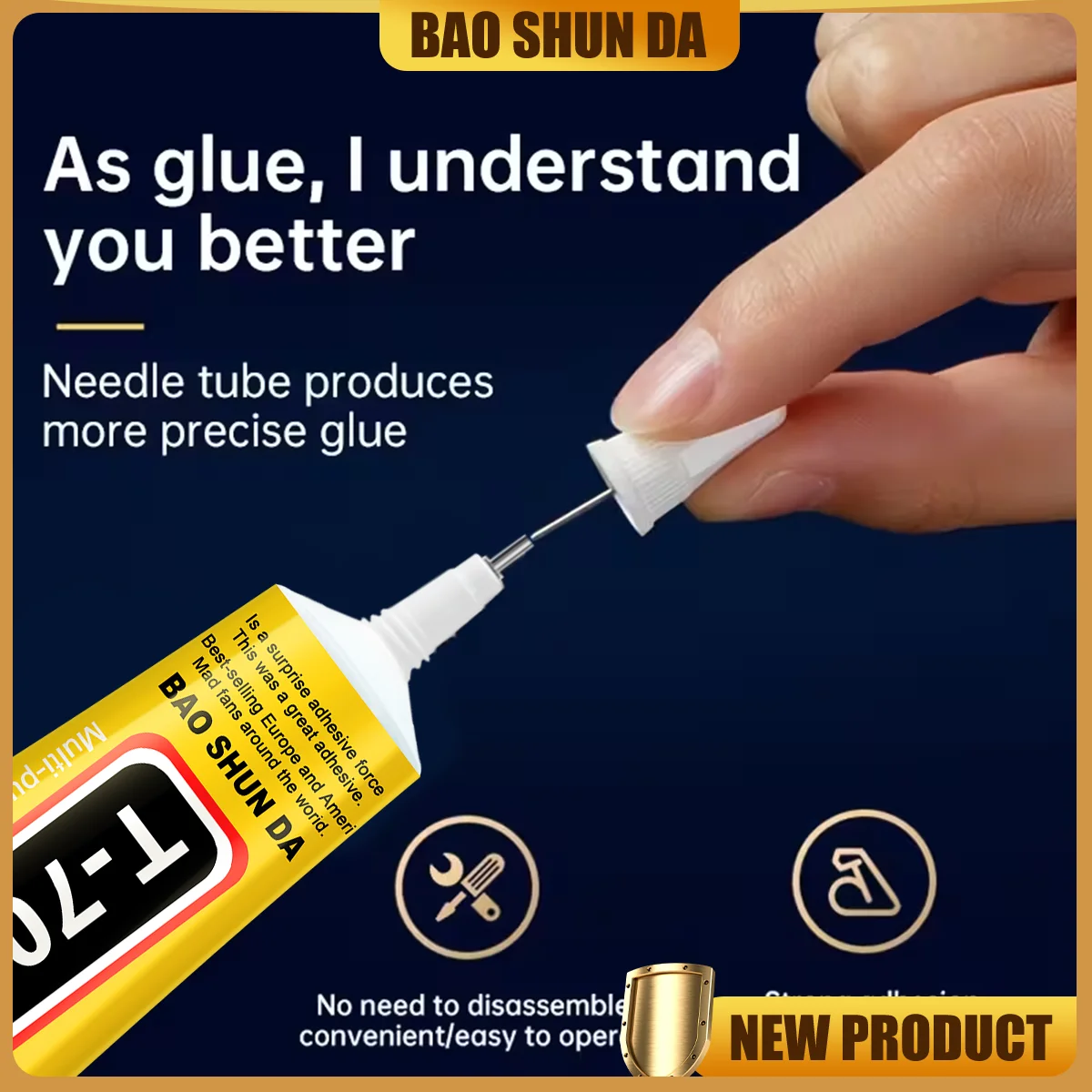 Adhesivo negro para teléfonos móviles y tabletas T7000, potente pegamento líquido multifuncional