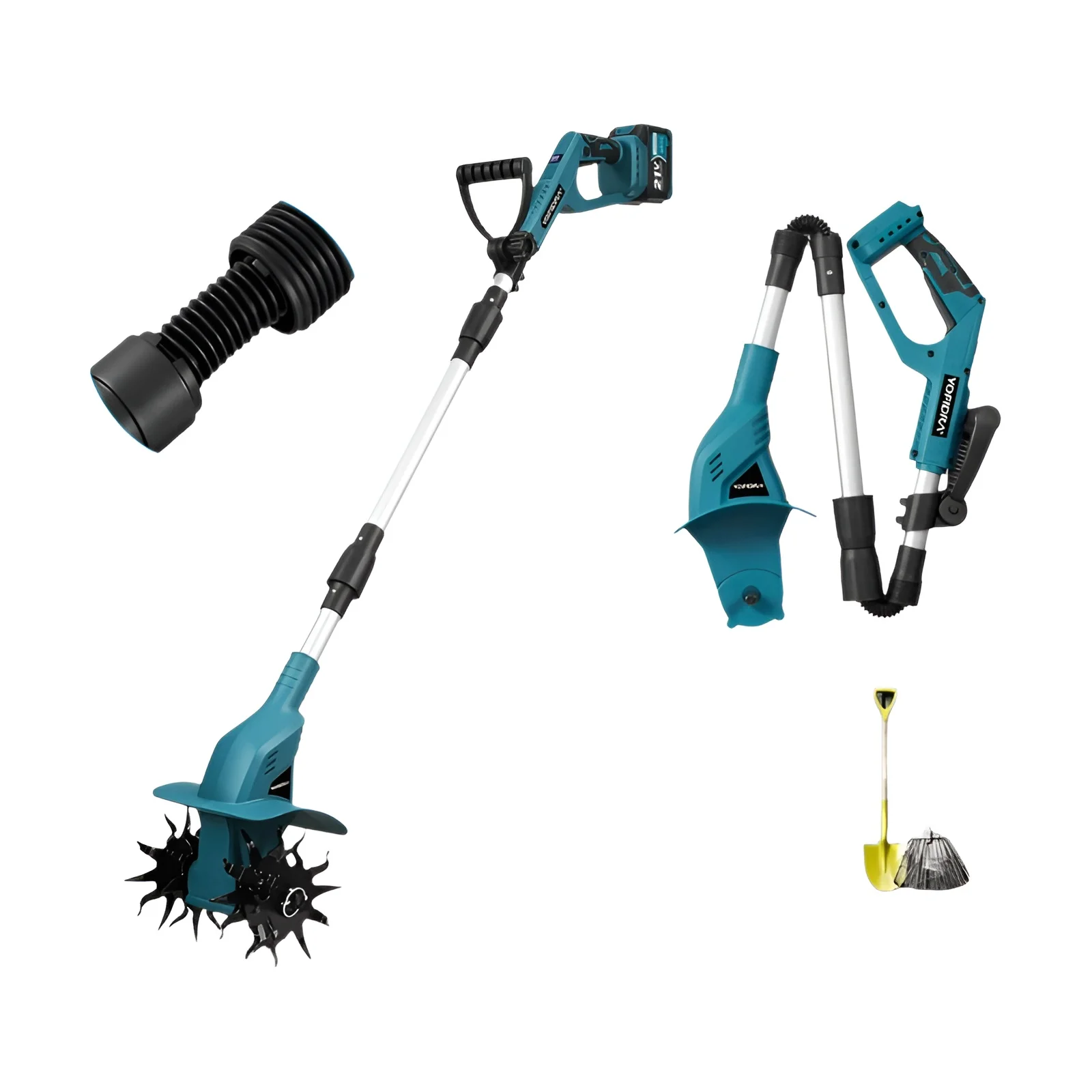 Cultivador eléctrico YOFIDRA, escarificador, rotocultivador plegable, ablandador de suelo, herramienta de jardín Makita
