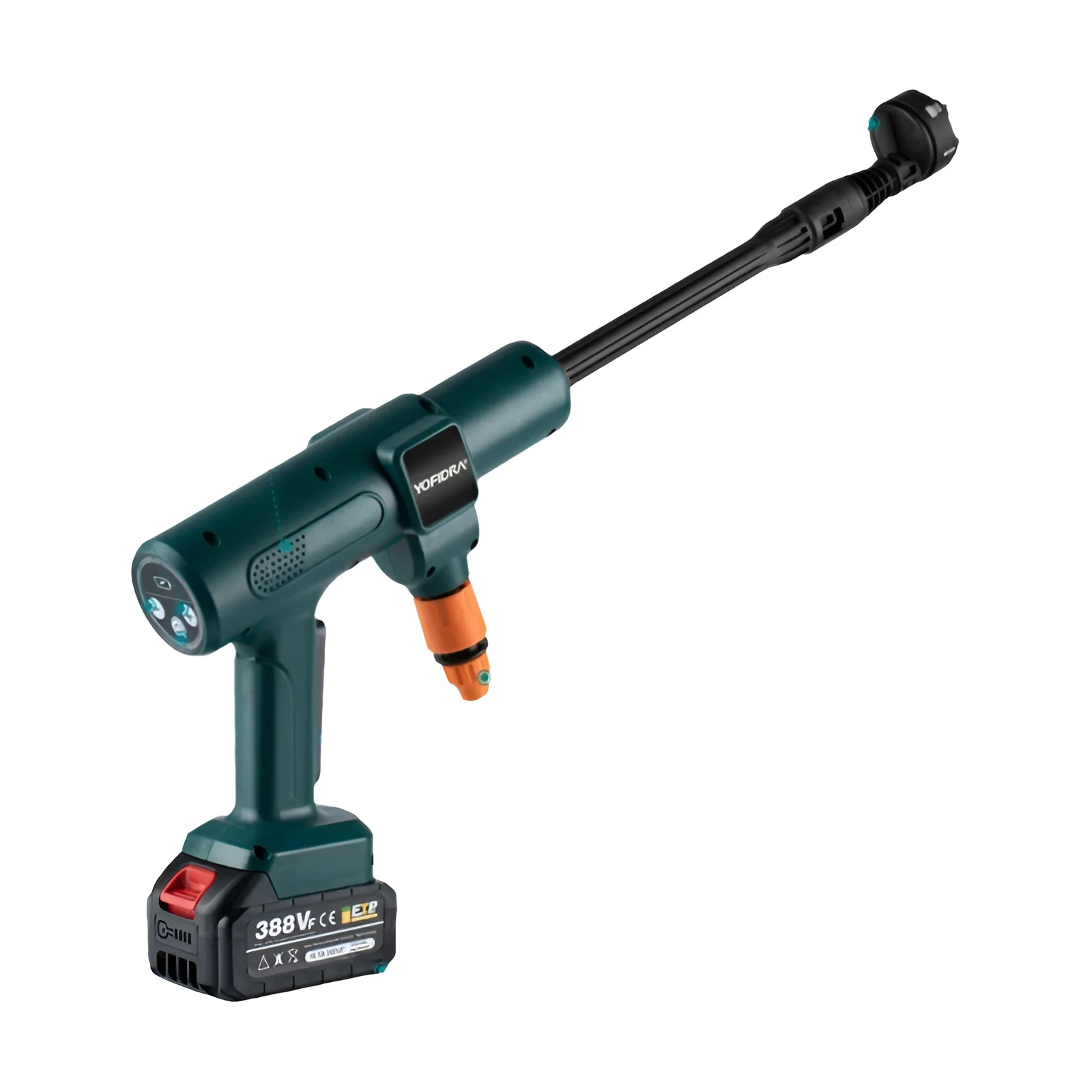 Hidrolavadora eléctrica de alta presión sin escobillas YOFIDRA 200Bar con pistola de agua y cubeta, limpiador de autos con pistola pulverizadora para batería Makita de 21V.