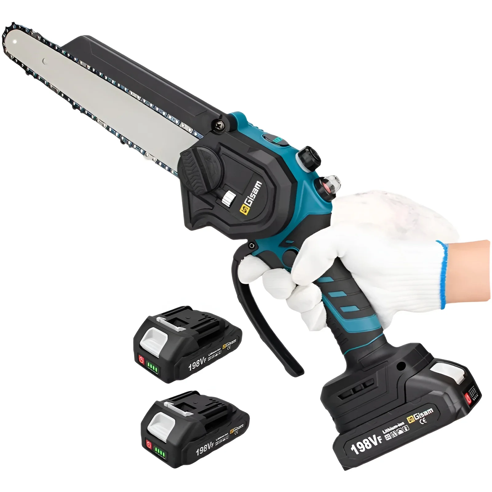 Motosierra eléctrica sin escobillas de 8 pulgadas, motosierra inalámbrica para carpintería Makita