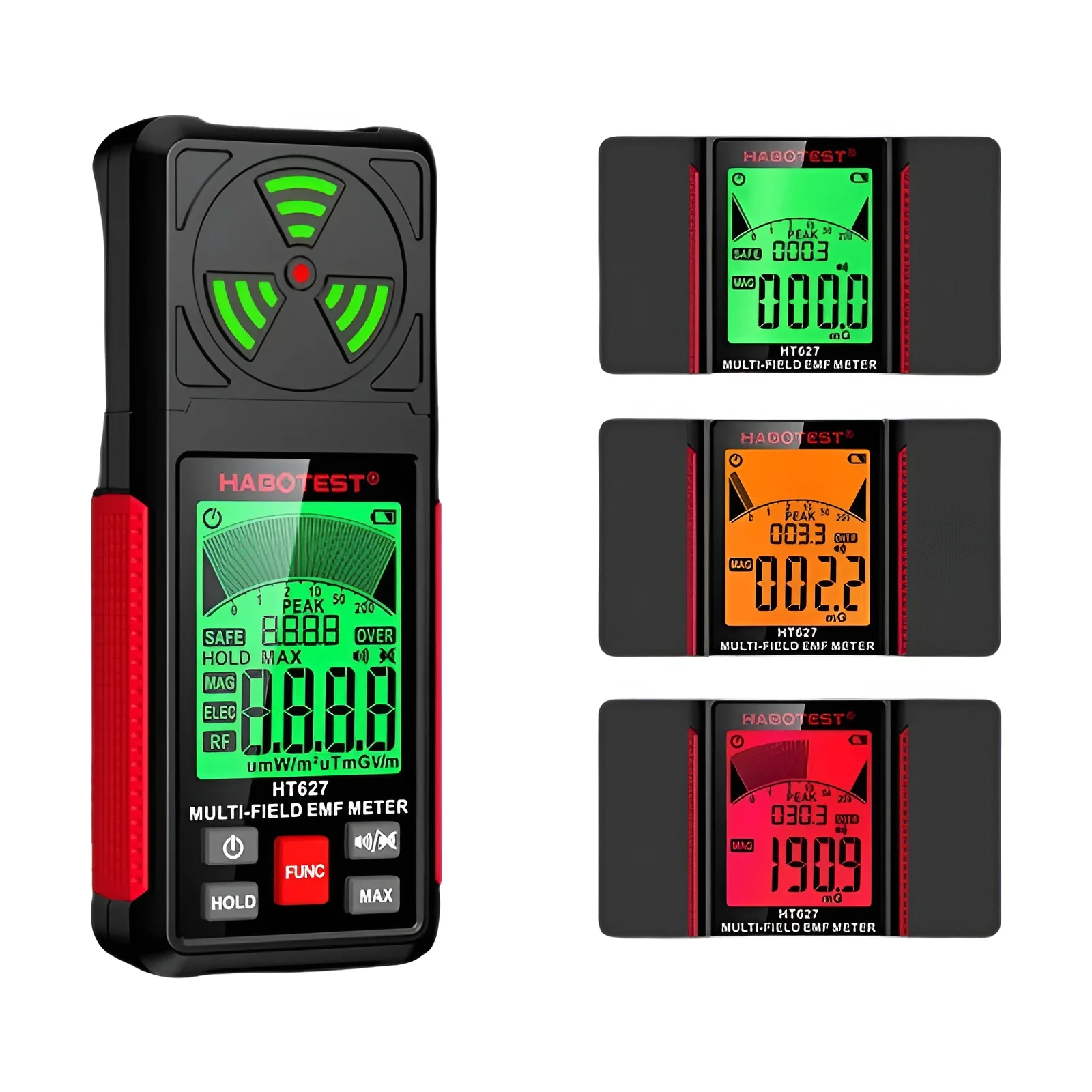 Medidor de radiación electromagnética digital portable HT627